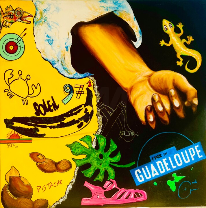 Painting titled "CLAIR OBSCUR" by Mathias Art, Original Artwork, Acrylic Mounted on Wood Stretcher frame