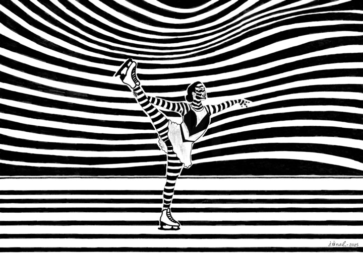 "Figure Skating - 2" başlıklı Resim Ibrahim Unal tarafından, Orijinal sanat, Işaretleyici
