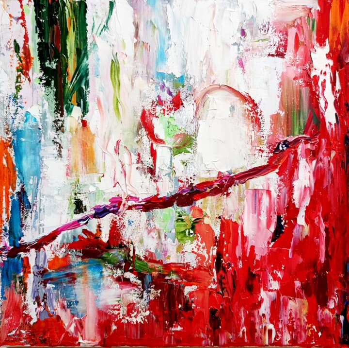 Peinture intitulée "The Scent of Celebr…" par Olga Vedyagina, Œuvre d'art originale, Huile