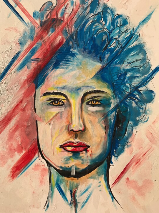 "Ikarus" başlıklı Tablo Danijel Segecic tarafından, Orijinal sanat, Akrilik Ahşap Sedye çerçevesi üzerine monte edilmiş