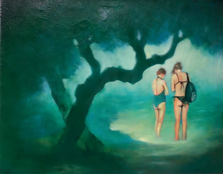 Pintura intitulada "Era d'estate" por Giuseppe Jobin Tanzi, Obras de arte originais, Óleo Montado em Armação em madeira