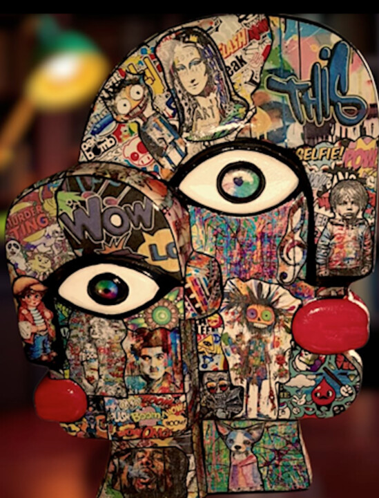 Sculpture titled "Volte-face" by Siberil Rey, Original Artwork, Ceramics