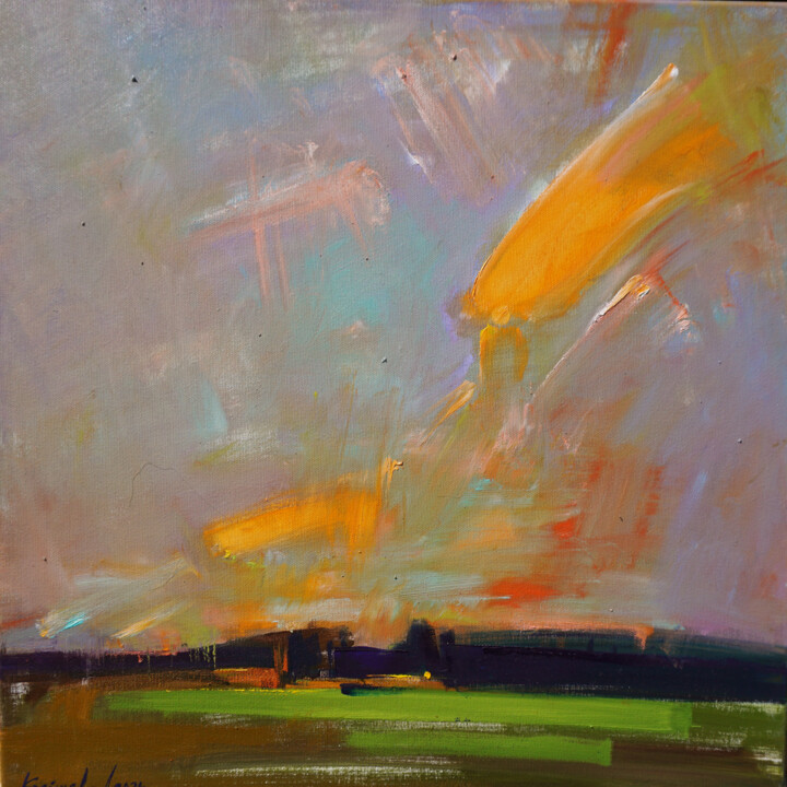 Peinture intitulée "Warm" par Anastasiia Kraineva, Œuvre d'art originale, Huile Monté sur Châssis en bois