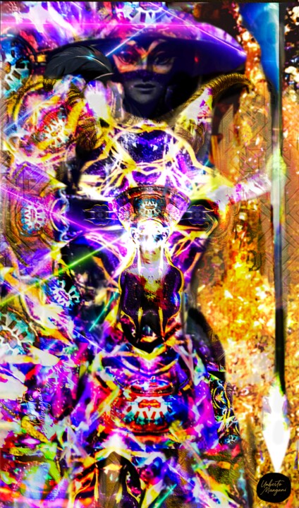 "Cavaliere" başlıklı Dijital Sanat Mangani' tarafından, Orijinal sanat, Dijital Resim artwork_cat. üzerine monte edilmiş