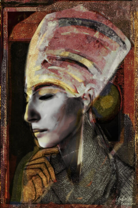 "Nefertiti (C.B.) Co…" başlıklı Dijital Sanat Mangani' tarafından, Orijinal sanat, Dijital Resim