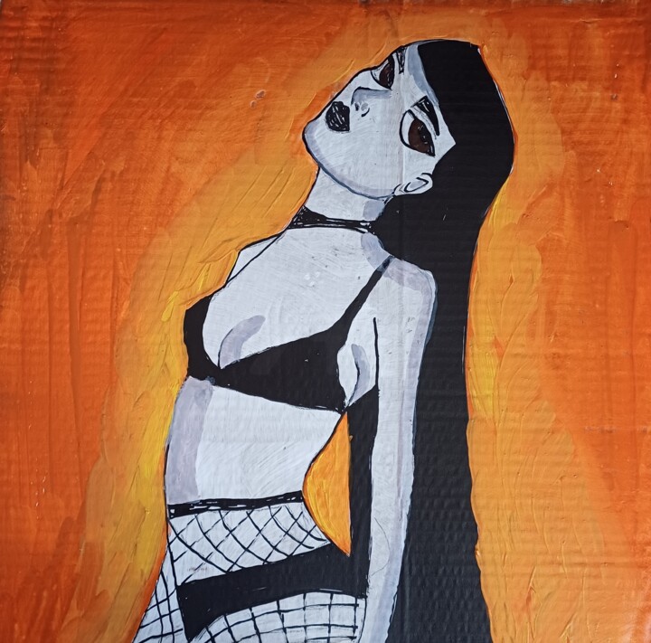 绘画 标题为“Dark master” 由Ashton Knighting, 原创艺术品, 水粉