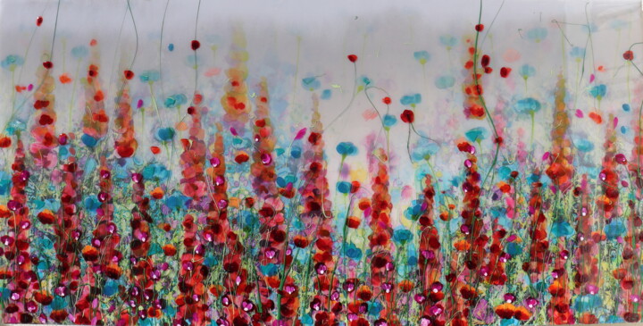 Pintura intitulada "still a foggy day I…" por Donatella Marraoni, Obras de arte originais, Óleo Montado em Armação em madeira