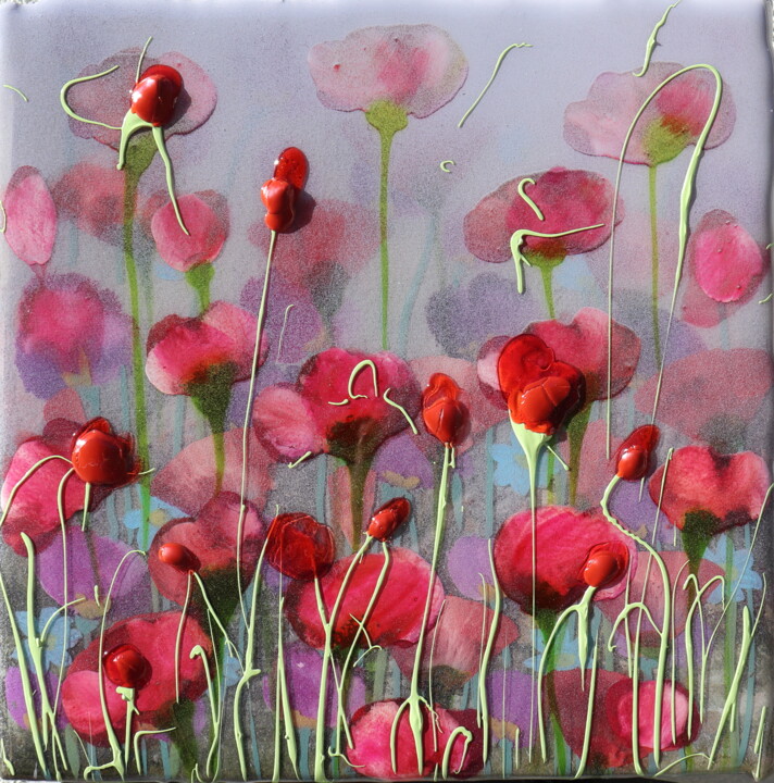 Pintura intitulada "still a foggy day" por Donatella Marraoni, Obras de arte originais, Óleo Montado em Armação em madeira