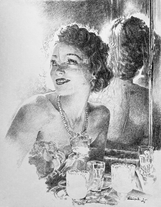 Dessin,  16,1x12,6 in 