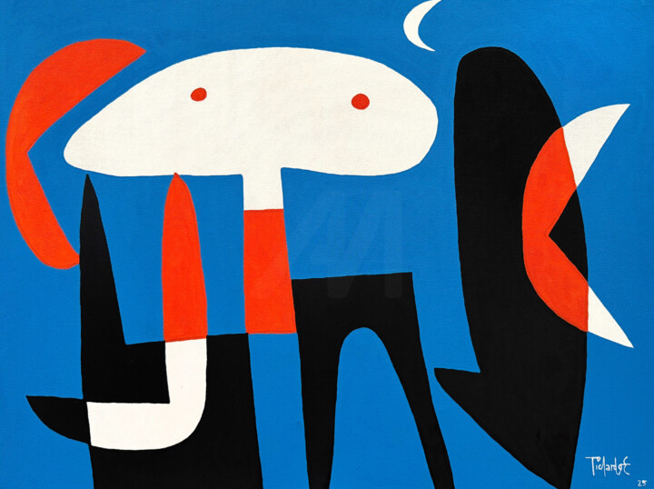 "Llamada telefónica" başlıklı Tablo Enrique Pichardo tarafından, Orijinal sanat, Akrilik