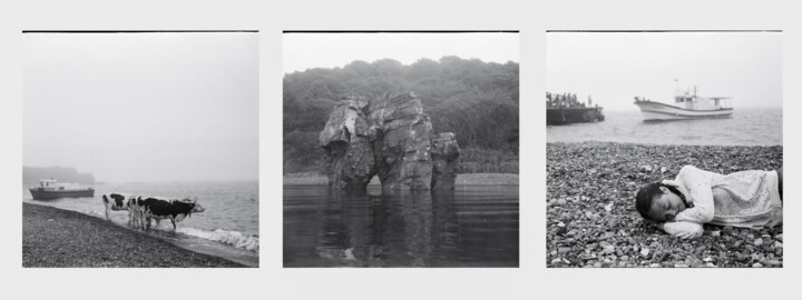 Photographie intitulée "Ephemeral Shores" par Lelia Matic, Œuvre d'art originale, Photographie argentique