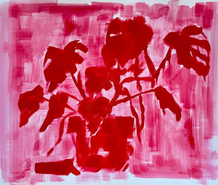 "Monstera" başlıklı Tablo Ekaterina Dutkevich tarafından, Orijinal sanat, Akrilik