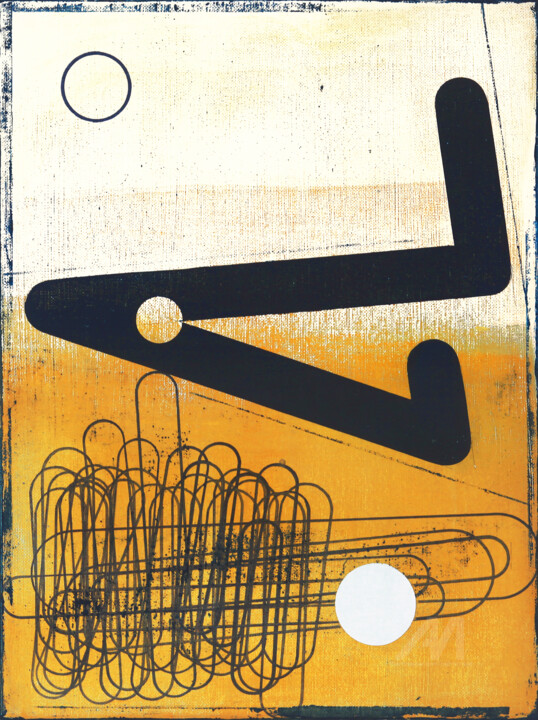 Pintura intitulada "Towards The Horizon…" por Petr Strnad, Obras de arte originais, Acrílico