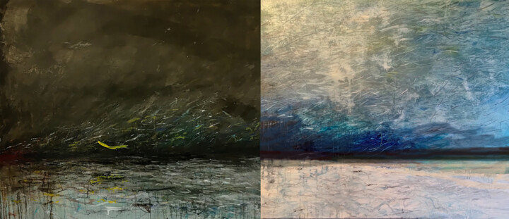 Peinture,  50,4x116,1 in 