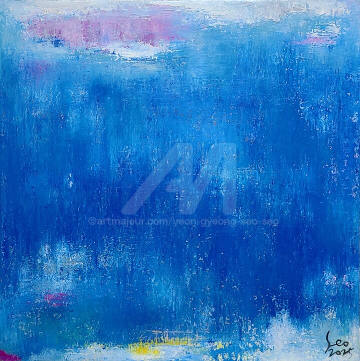 Peinture intitulée "Dreaming Under Ice" par Yeon-Gyeong Seo (Seo), Œuvre d'art originale, Huile