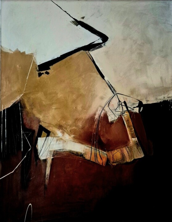 "COMEBACK II" başlıklı Tablo Sonja Brzak tarafından, Orijinal sanat, Petrol Ahşap Sedye çerçevesi üzerine monte edilmiş