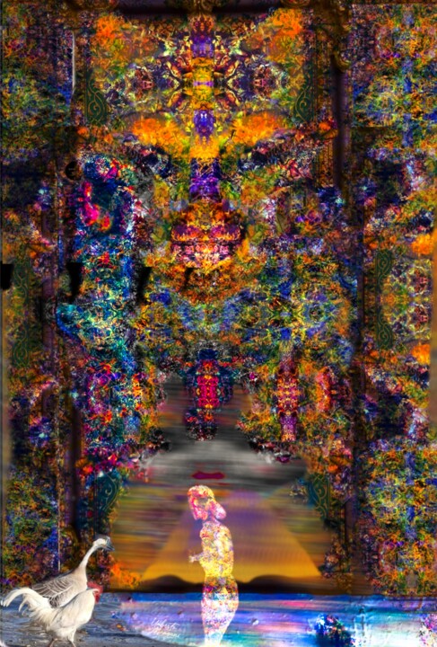 "Pageless n.2" başlıklı Dijital Sanat Mangani' tarafından, Orijinal sanat, Dijital Resim artwork_cat. üzerine monte edilmiş