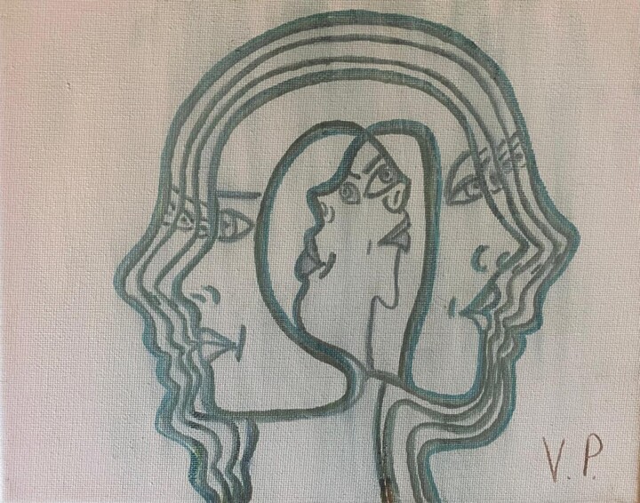 Pintura intitulada "Humanity" por Valeria Pogliani (V.P.), Obras de arte originais, Acrílico