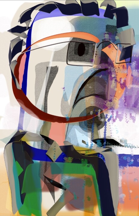 Grafika cyfrowa / sztuka generowana cyfrowo zatytułowany „Donato...” autorstwa Jacky Patin, Oryginalna praca, Malarstwo cyfr…