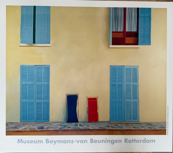 Отпечатки и Гравюры под названием "Twee Ligstoelen ( T…" - David Hockney, Подлинное произведение искусства, Литография