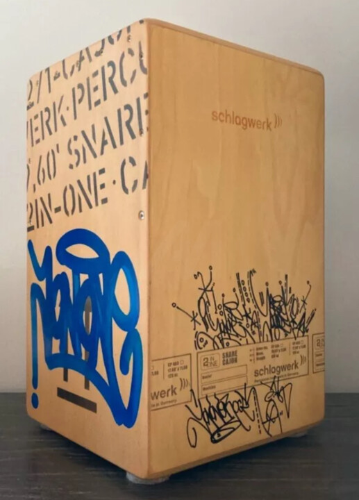 Sculpture intitulée "Cájon" par Jonone, Œuvre d'art originale, Bois