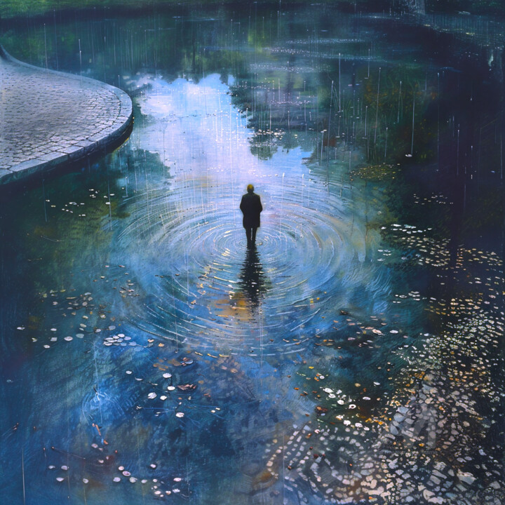 "A Rainy Day Is Perf…" başlıklı Dijital Sanat Suima tarafından, Orijinal sanat, AI tarafından oluşturulan görüntü