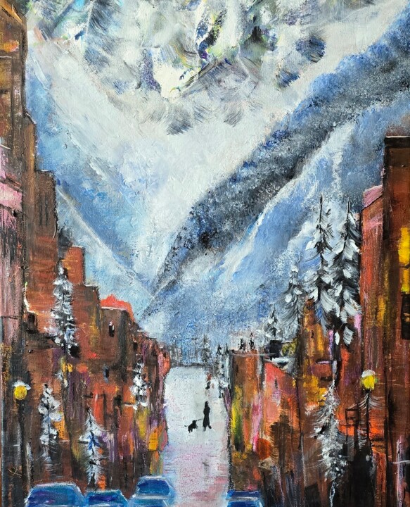 Malarstwo zatytułowany „Aspen” autorstwa Ewa Mościszko, Oryginalna praca, Akryl