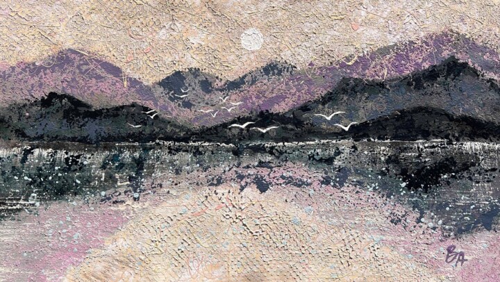 绘画 标题为“Mirror of Silence” 由Bogdana Antoniuk, 原创艺术品, 丙烯