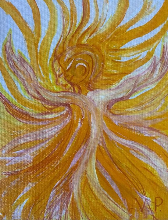 Pintura intitulada "Passion" por Valeria Pogliani (V.P.), Obras de arte originais, Acrílico