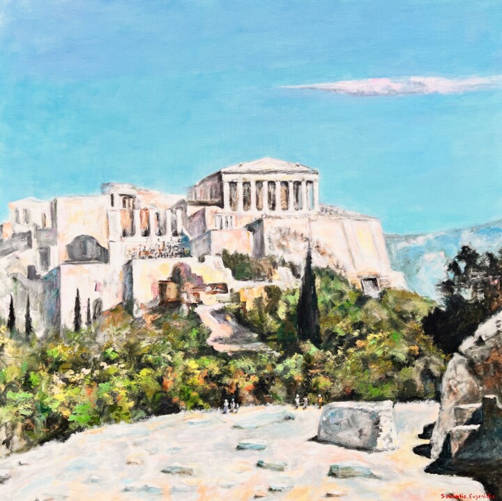 Painting titled "Hellas Magic !" by Sokratis Evgenidis Sokratis Evgenidis, Original Artwork, Acrylic