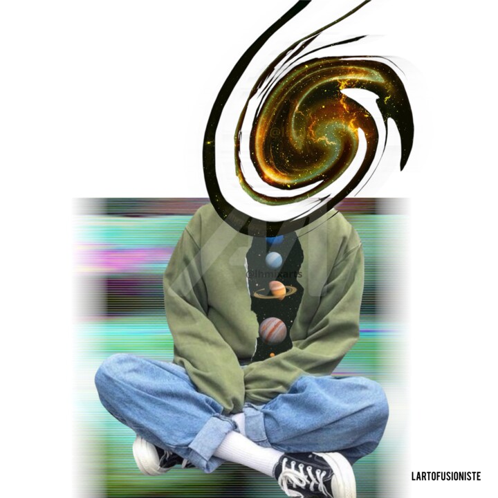 "Au-delà de l’émoi" başlıklı Dijital Sanat Lartofusioniste tarafından, Orijinal sanat, Dijital Kolaj