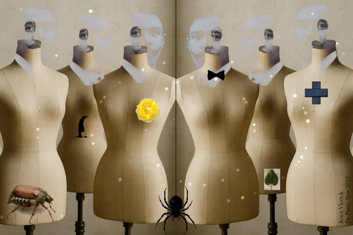 "groepsfoto met Dali…" başlıklı Dijital Sanat Koen Vlerick tarafından, Orijinal sanat, 2D Dijital Çalışma