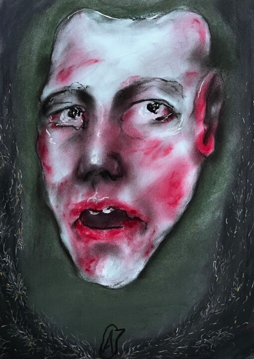 "-untitled-" başlıklı Resim Anna Jennifer tarafından, Orijinal sanat, Pastel