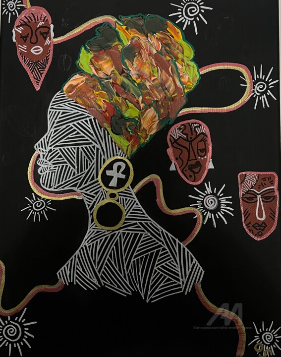 Painting,  13.8x9.8 in 