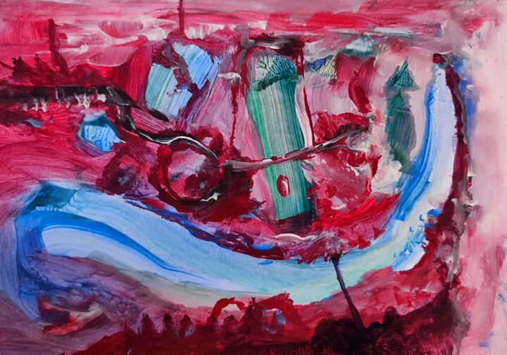 Schilderij getiteld "Roi 'n Zumma's Mani…" door Milto Sideris, Origineel Kunstwerk, Acryl