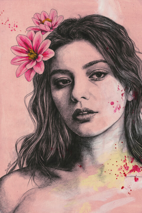 Tekening,  23,6x15,8 in 