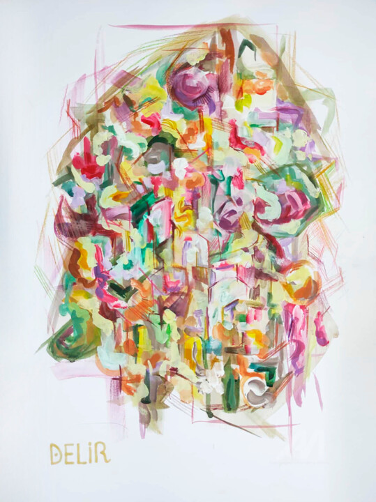 Painting,  19.7x13.8 in 