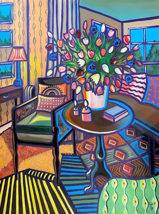 Painting,  47.2x39.4 in 