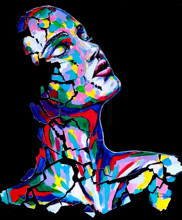 Painting titled "In the Midst of Bec…" by Tatsiana Yelistratava, Original Artwork, Acrylic