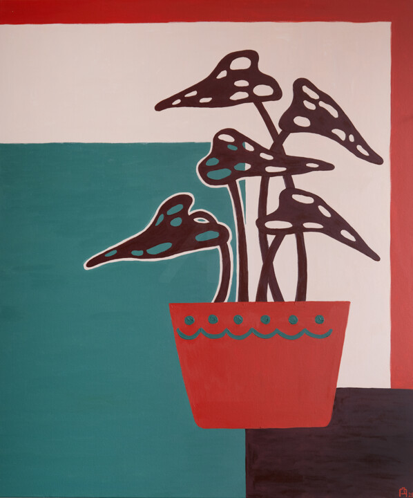 Картина под названием "Geometry of Life" - Apollinaria Manko, Подлинное произведение искусства, Масло