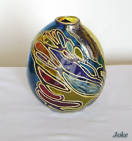 Painting titled "tranquility" by Jovanka, Original Artwork, Oil