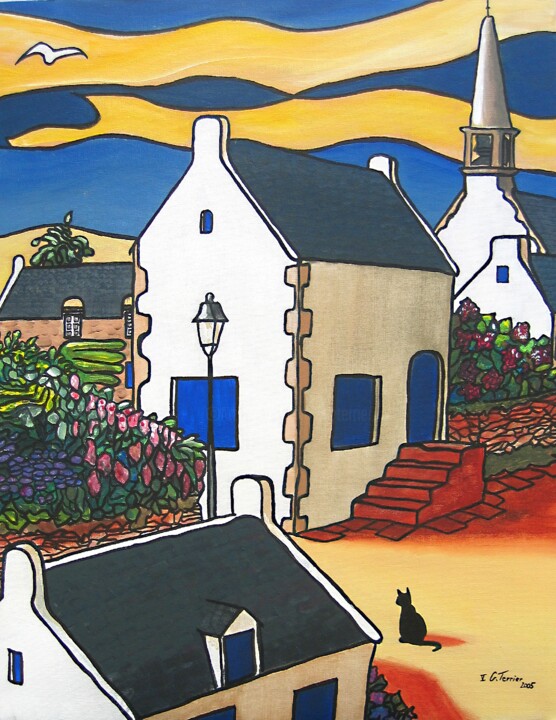 Peinture intitulée "Inspiration Saint-J…" par Guy Terrier, Œuvre d'art originale, Acrylique