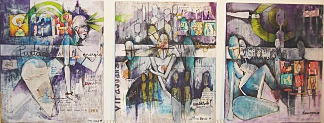 「Back from India」というタイトルの絵画 Human Expressionによって, オリジナルのアートワーク