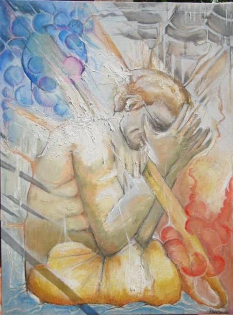 「Matthieu」というタイトルの絵画 Human Expressionによって, オリジナルのアートワーク
