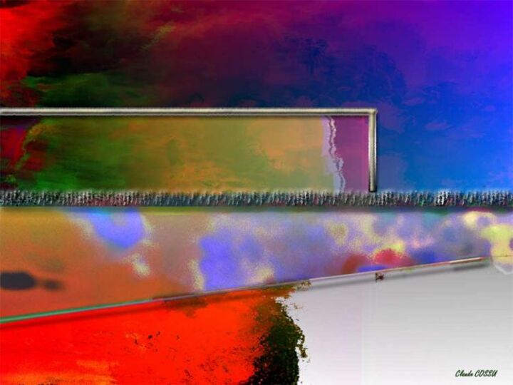 Digital Arts titled "Le Multivers se dév…" by Claude Cossu, Original Artwork, Digital Painting