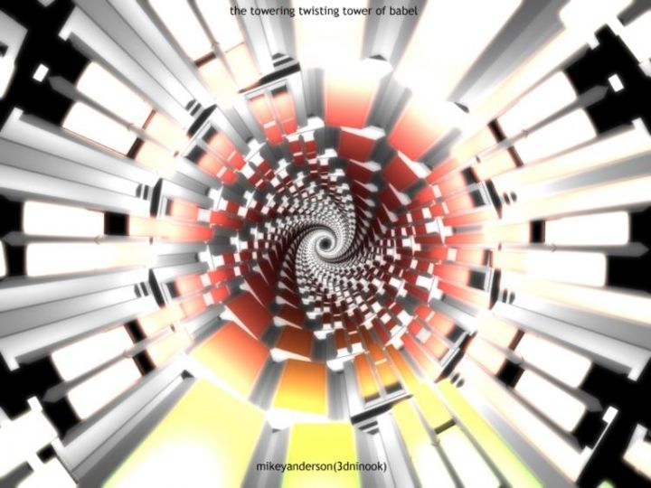 Digital Arts titled "thetoweringtwisting…" by Mikey Anderson, Original Artwork