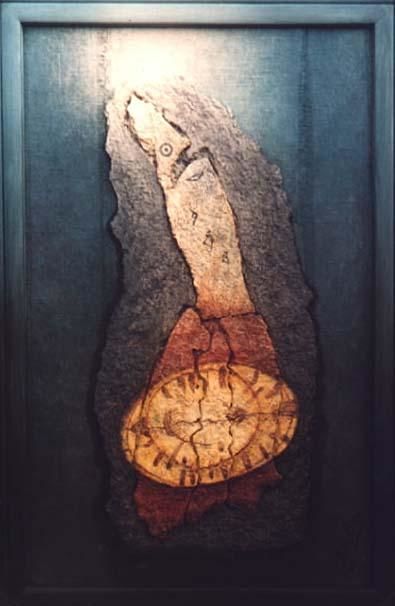 Painting titled "Empreinte des signes" by B. Rolin, Original Artwork