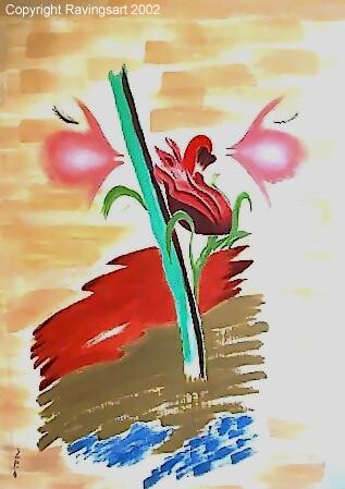 Painting titled "The Breeze & Rosebu…" by Mushtaq Noor, Original Artwork