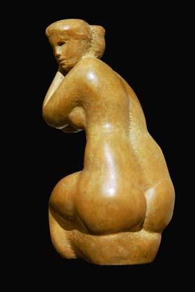 Sculpture titled "Combing her hair" by Kuklin Oleg, Original Artwork, Casting
