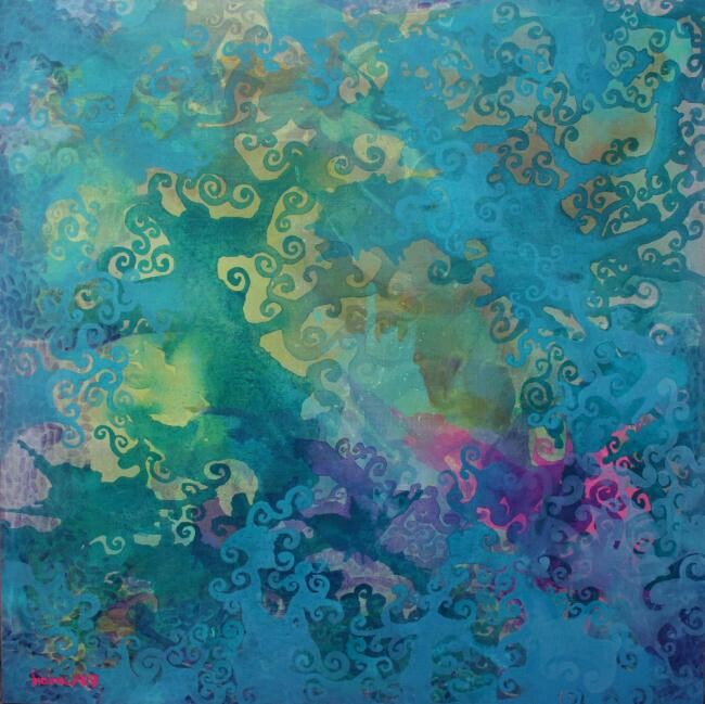Painting titled "Unexposed" by Indra Zālīte, Original Artwork, Acrylic
